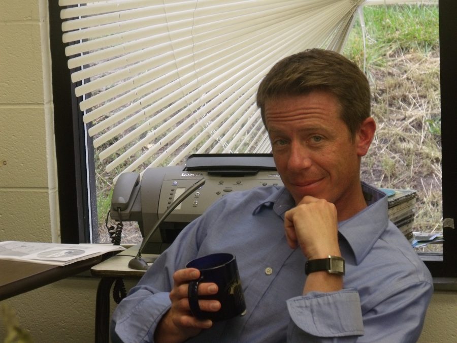 Mr. Ferry with his trusty coffee mug.