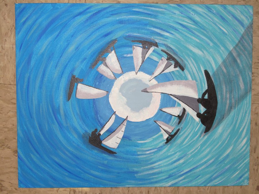 “It took a really long time to paint it and make sure every detail and stroke was perfect. Once I finished, it was completely, worth all the time I spent on it because I knew i created a quality painting that would go into my portfolio,” --Emery Cowart
