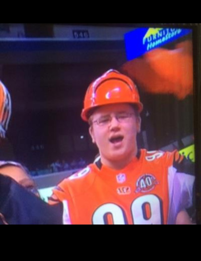 Joe Veeneman is a very vocal fan who holds the Bengals to a high standard.
(PHOTO BY VEENEMAN)